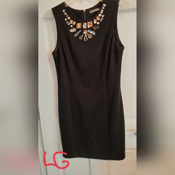 Suzy Shier Dresses & Skirts - Suzy Shier Black Dress with Jewel Embellishments